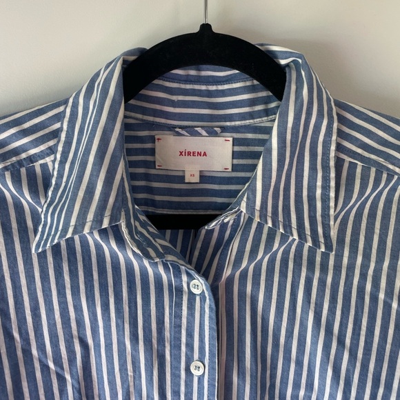 Xirena Mediterranean Striped Roxy Mini Dress / Tunic Top - Picture 4 of 10